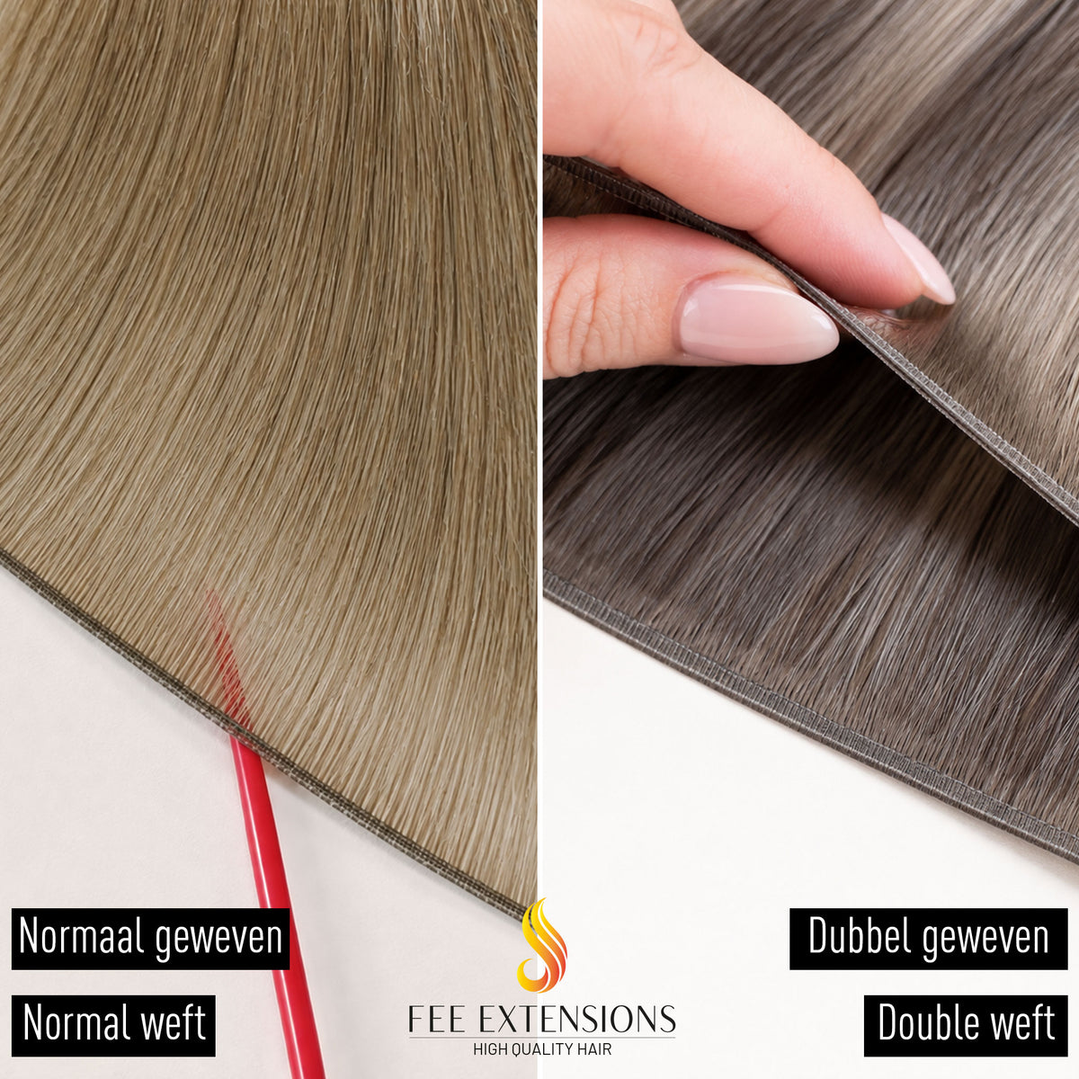 Genius Weft hair extensions | 100 g – 50 cm